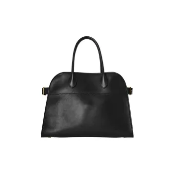 THE ROW Soft Margau Leather Shoulder Bag Crossbody Bag Handbag Women's Black