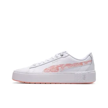 PUMA Smash Platform V2 Untamed Su Shoes For White/Pink Women's