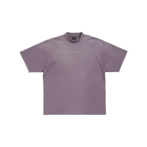 Balenciaga T-Shirts Men Purple Gray