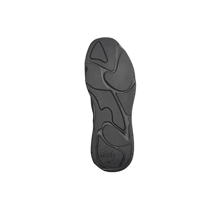 ZARA Wear-Resistant Low-Top Casual Shoes Men's Black-3