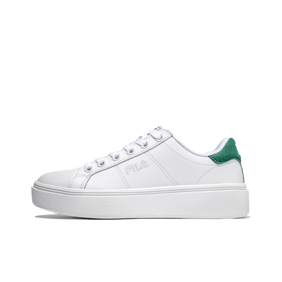FILA Court Plumpy Low Top Shoes White/Green KR 230 - POIZON