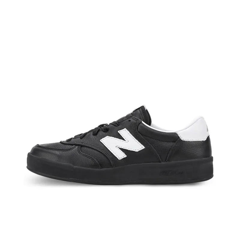 New Balance 300 Leather 'Black White'-0