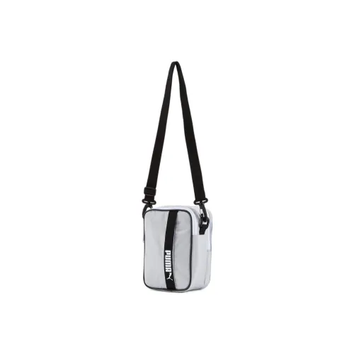 PUMA Polyester Shoulder Bag Crossbody Bag Regular Unisex Gray/White