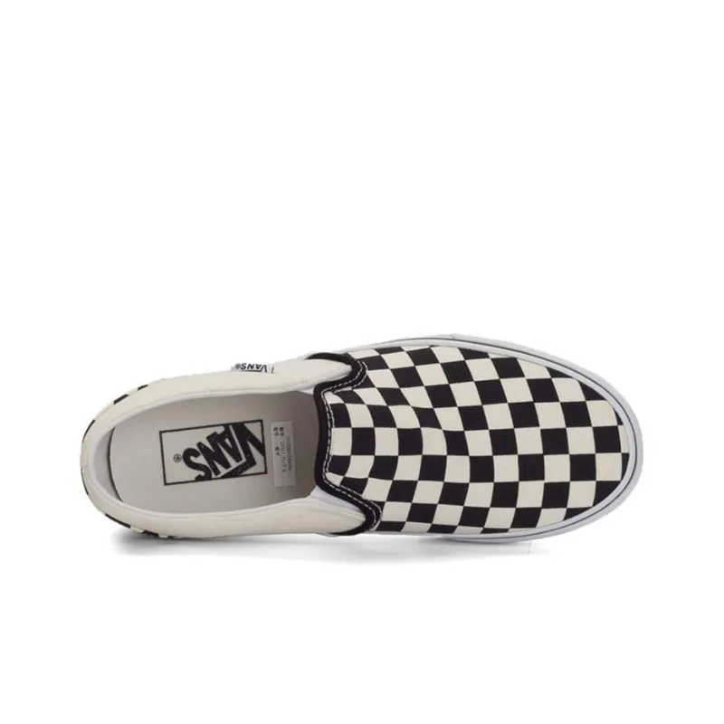 Vans Asher Checkerboard Black White Women's-3