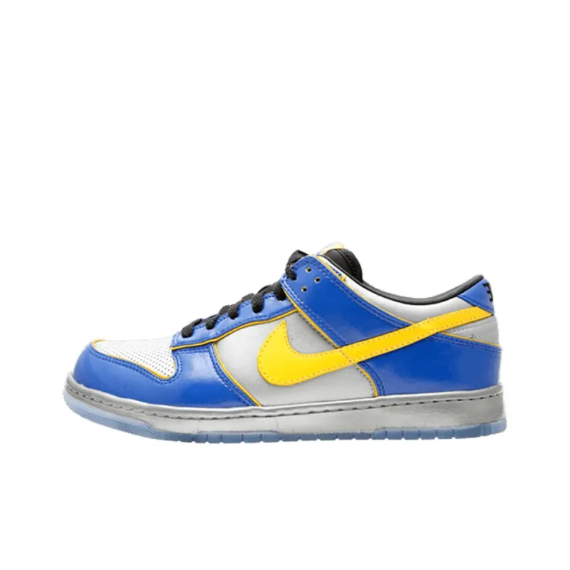 Nike Dunk Low Supreme 'Blue White Yellow'-0