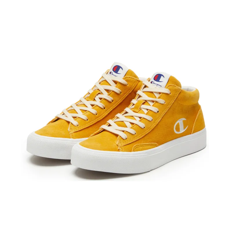 Champion Skateboard Shoes Women's High Top Yellow-1