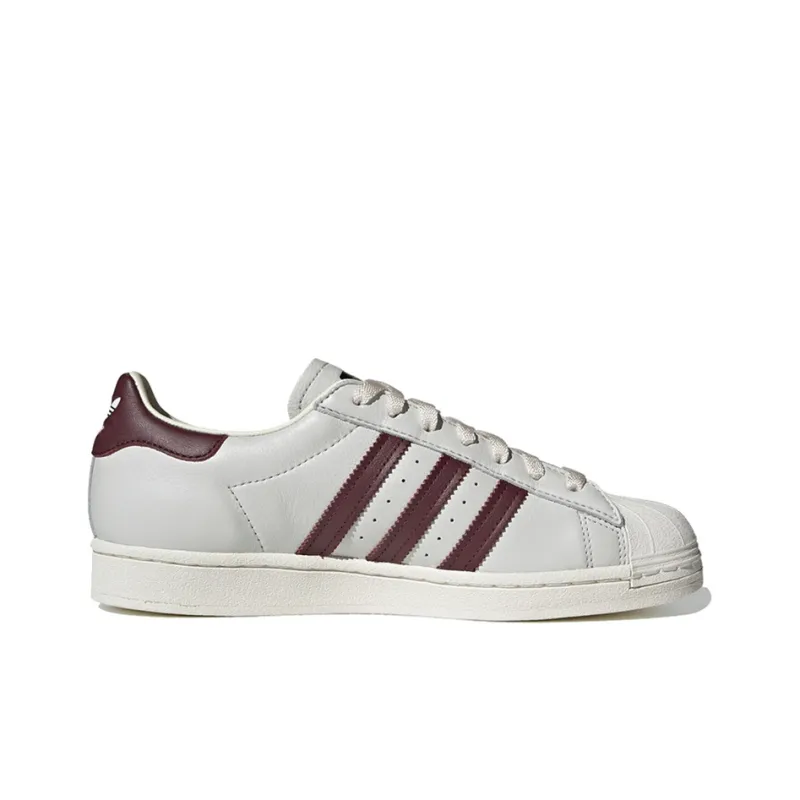 Adidas Superstar Off White Maroon-1