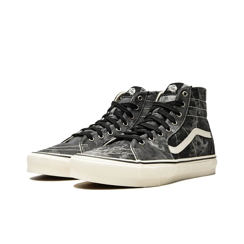 Vans Sk8 Hi Tapered Denim Destroy Black Marshmallow-1
