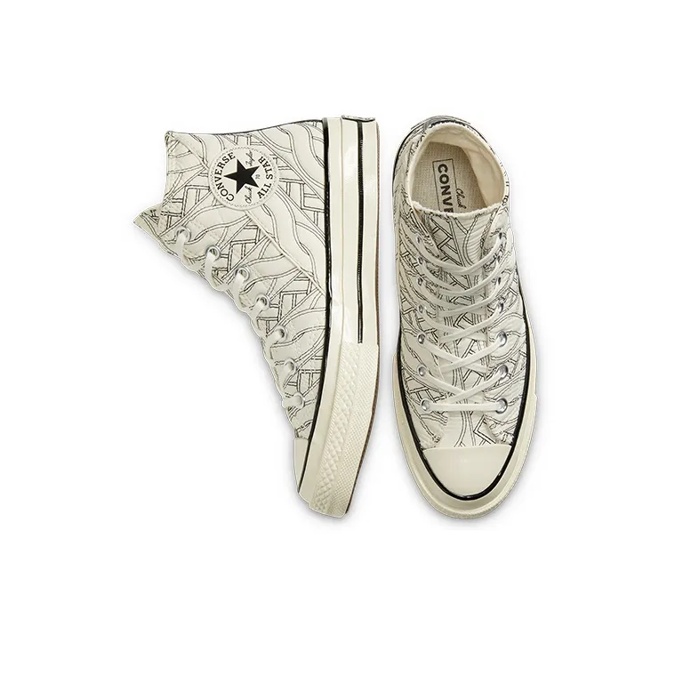 Converse Chuck Taylor All Star 70 Hi Runway Cable Knit Egret Women's-3