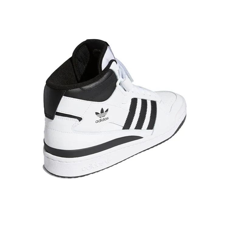 Adidas Forum Mid White Black-3