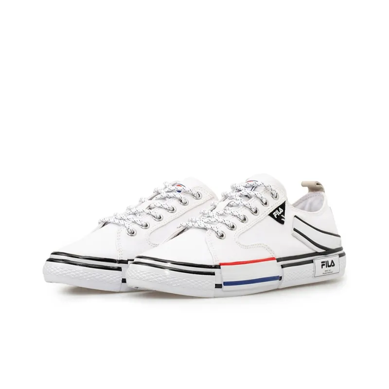 FILA FUSION Fila Block Reform Canvas Sneakers White/Black-1