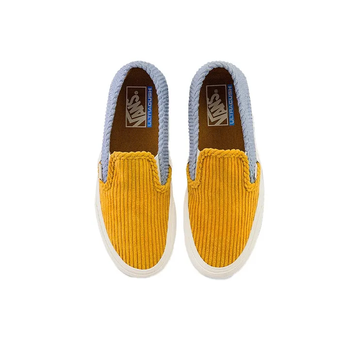 Vans Unisex Slip On Sneakers Yellow/Blue-2