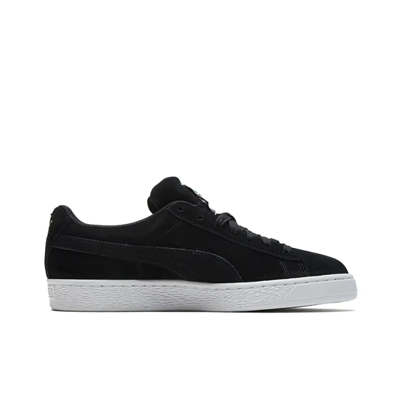 PUMA Suede Low Casual Board Shoes Black/Gold-1