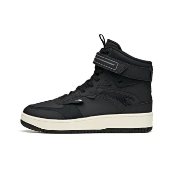 Anta Anti Slip And Wear Resistant Lightweight High Top Skateboard Shoes Black