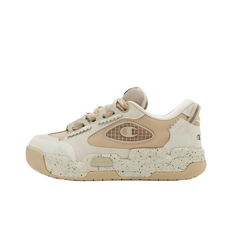 Champion Essentials Valve V1 Puffy Shoes Low-Top Skateboard Shoes Men's Oat Gray-0