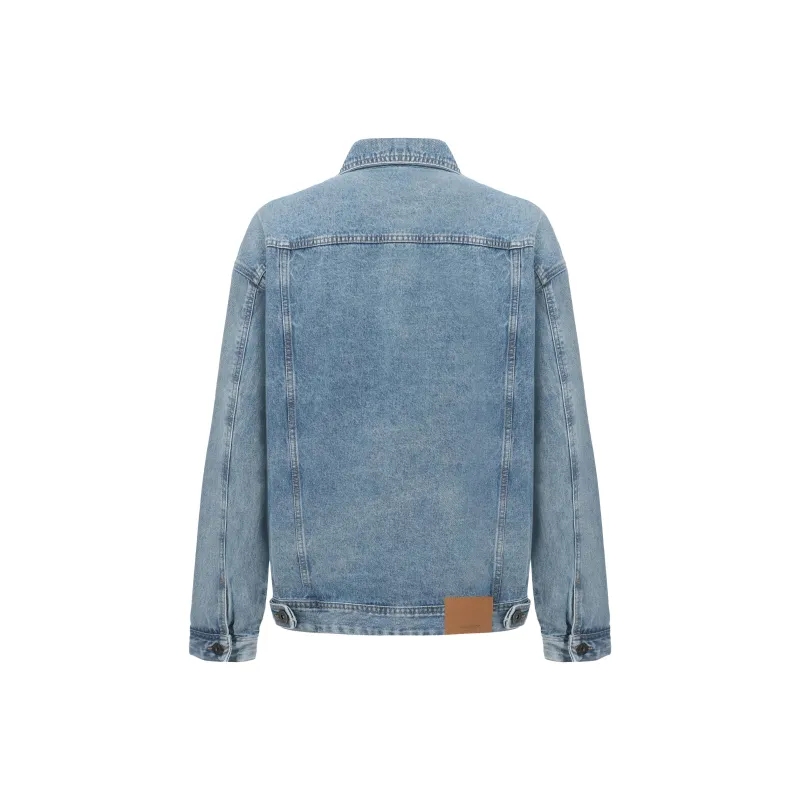 YearnObtainRainbow Denim Jacket Unisex Vintage Blue-1