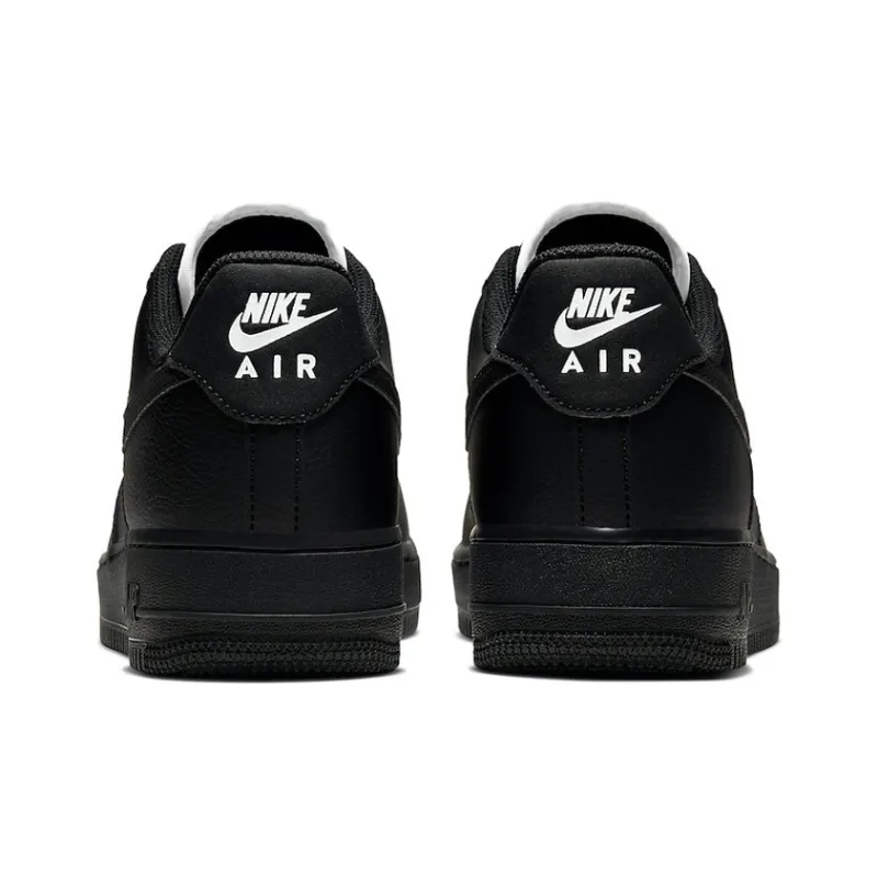 Nike Air Force 1 Low Triple Black White Tongue-3