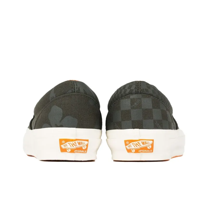 Vans Vault Classic Slip On Lx Porter Black Checkerboard-4