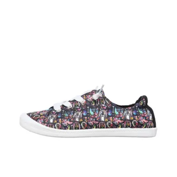 Skechers BEACH BINGO Slip-Resistant Cushioning Wear-Resistant Low-Top Skateboard Shoes Women's Black