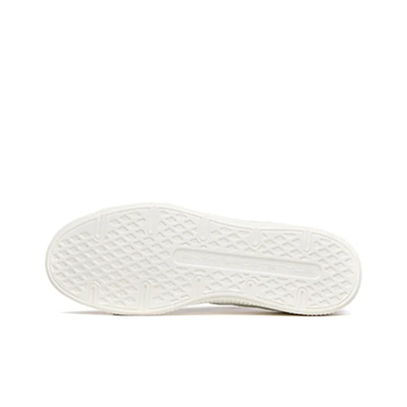 Anta Life Collection Abrasion Resistant Low Top Skateboard Shoes Men's Ivory White-5
