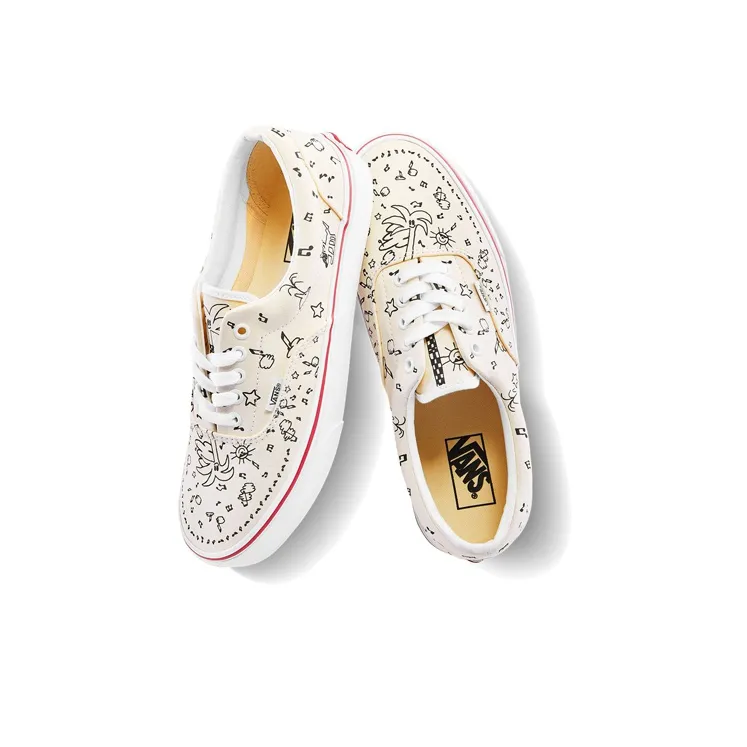 Vans Era Beige Graffiti Unisex Cream-3