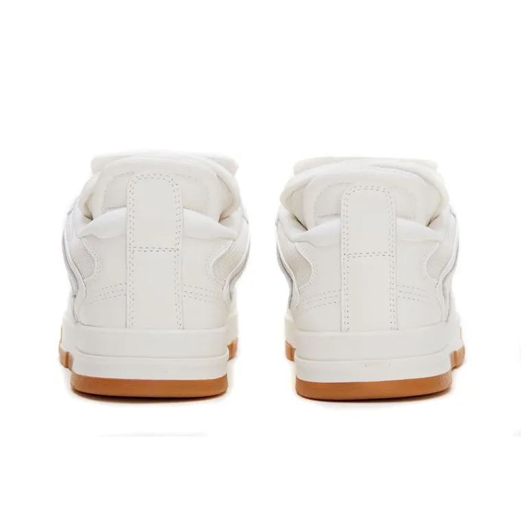 LiNing Wei Wu PRO Pro Slip Resistant Cushioning Coverage Low Top Skateboard Shoes Men's White-4
