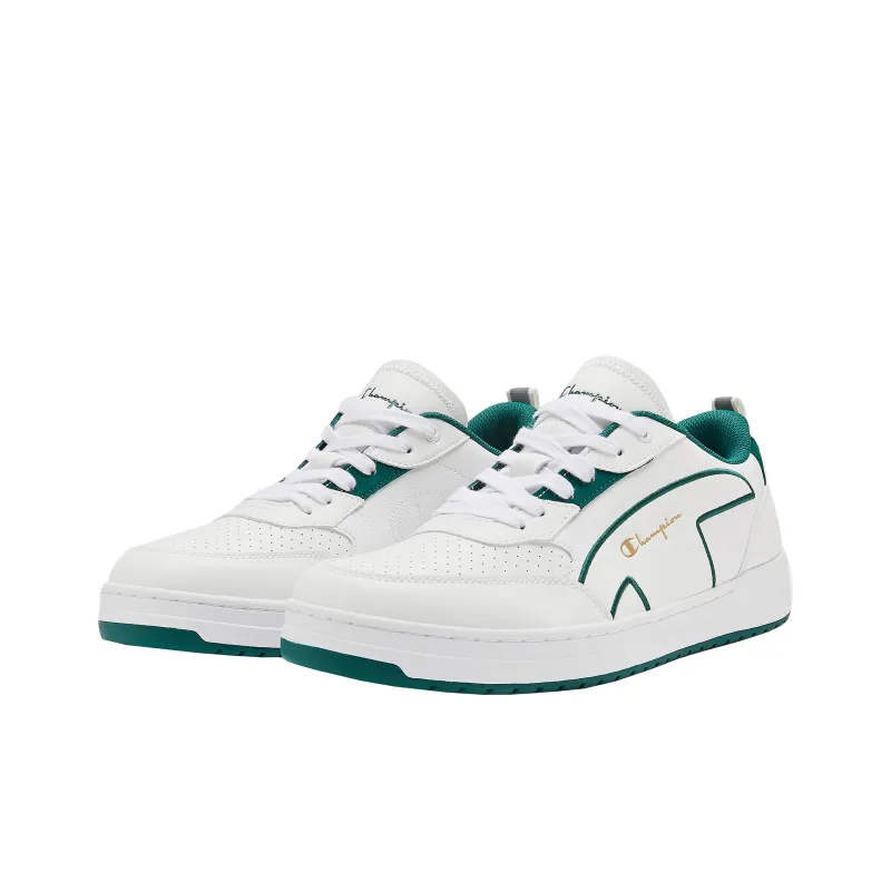 Champion Skateboard Shoes Men Low Top White/Turquoise-1