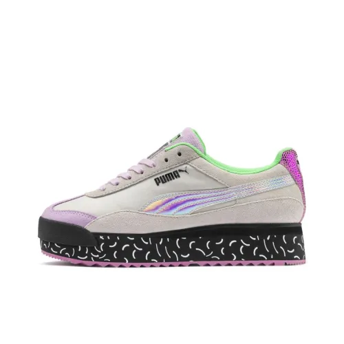 PUMA Roma Skateboard Shoes Women's Low-Top Purple