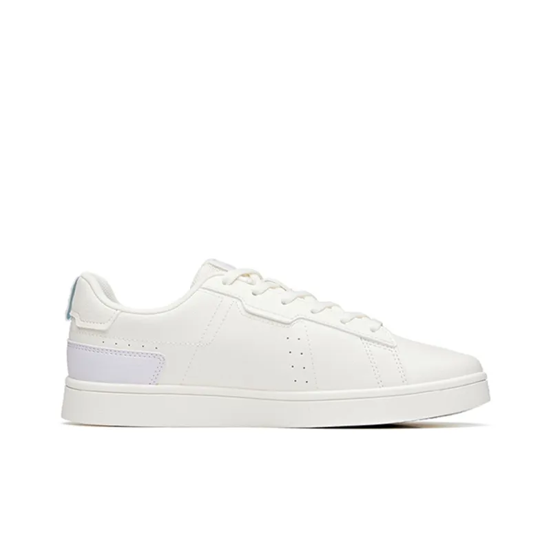 Anta Low Top Skateboard Shoes Women's White Purple-1