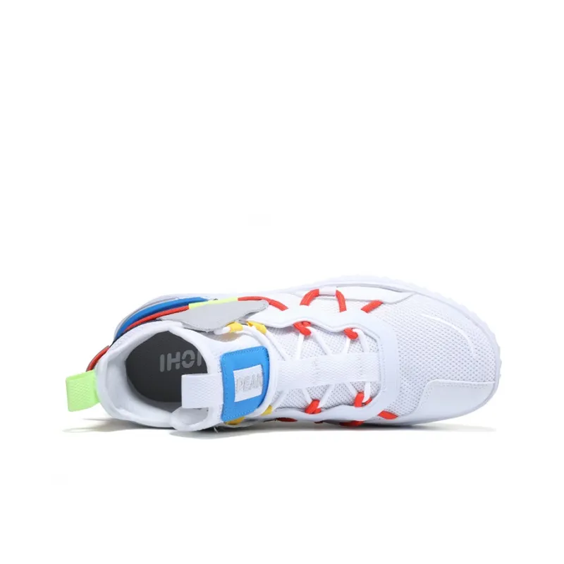 PEAK Taichi Gamer HIGH Anti Slip Wear Resistant High Top Skateboard Shoes Men's Blue White-3