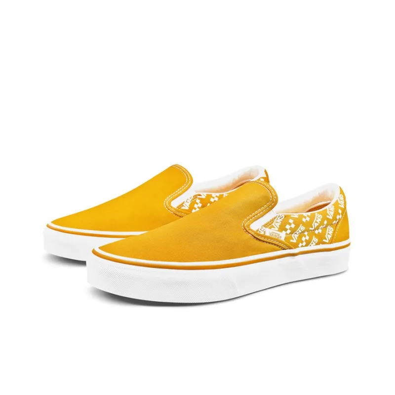Vans Classic Slip On 'Logo Repeat Cadmium Yellow'-1