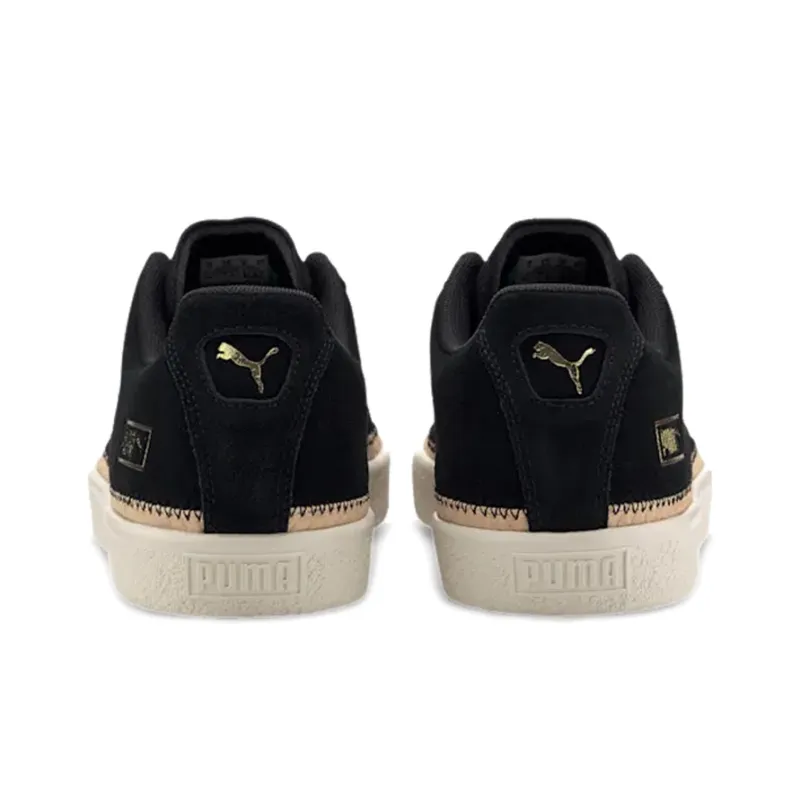 PUMA Suede Trim Dlx Black Unisex-3