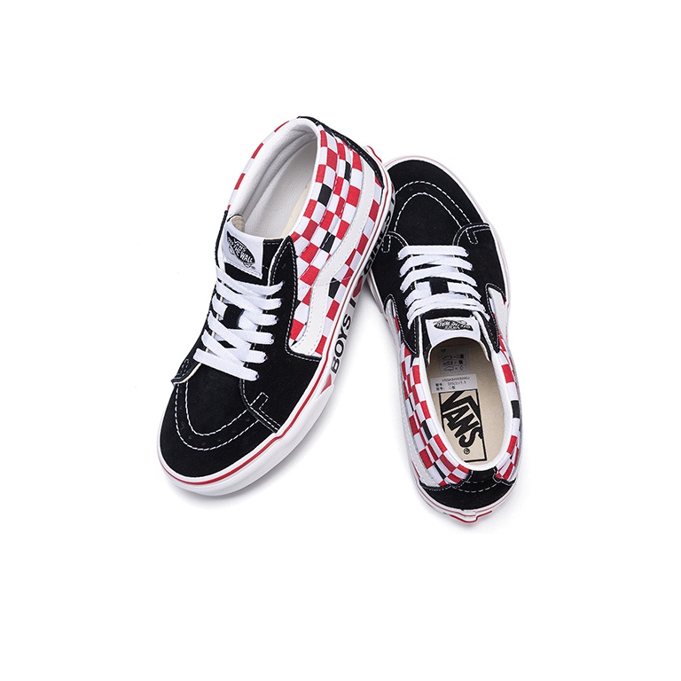 Sk8 Vans Mid Checkerboard I Heart US M 4