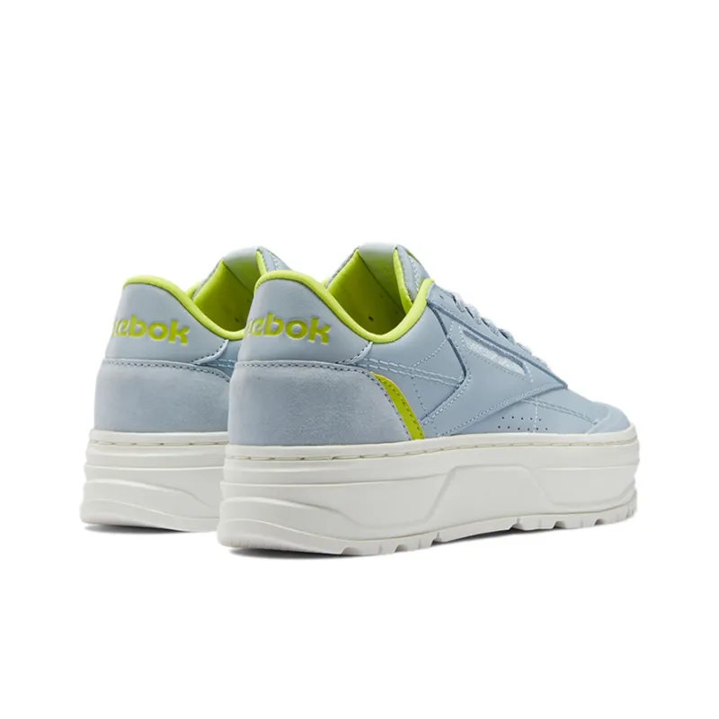 Reebok Women's Club C Double Geo 'Gable Grey Acid Yellow' Women's-3