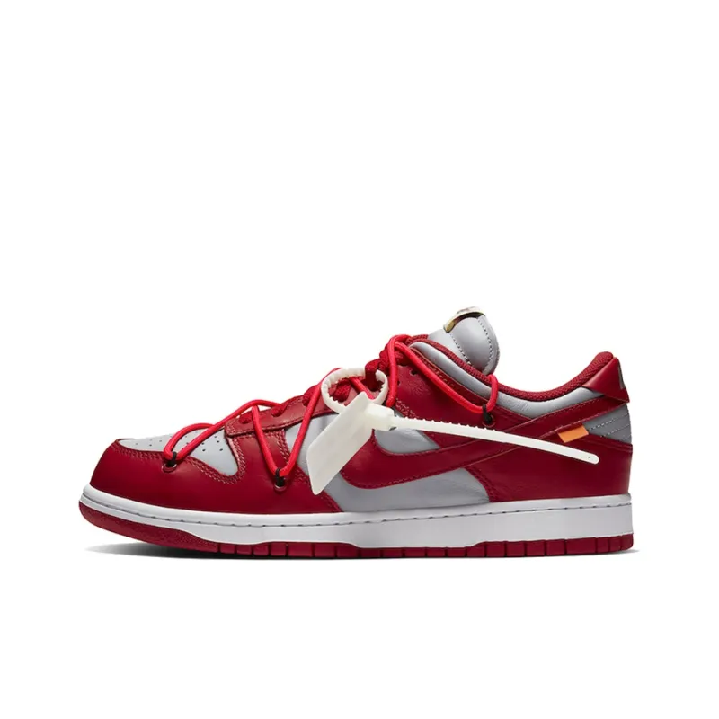 Nike Dunk Low Off White University Red-0