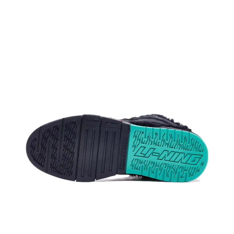 LiNing Wave Pro Slip Resistant Cushioning Wear Resistant Low Top Skateboard Shoes Men's Black-5