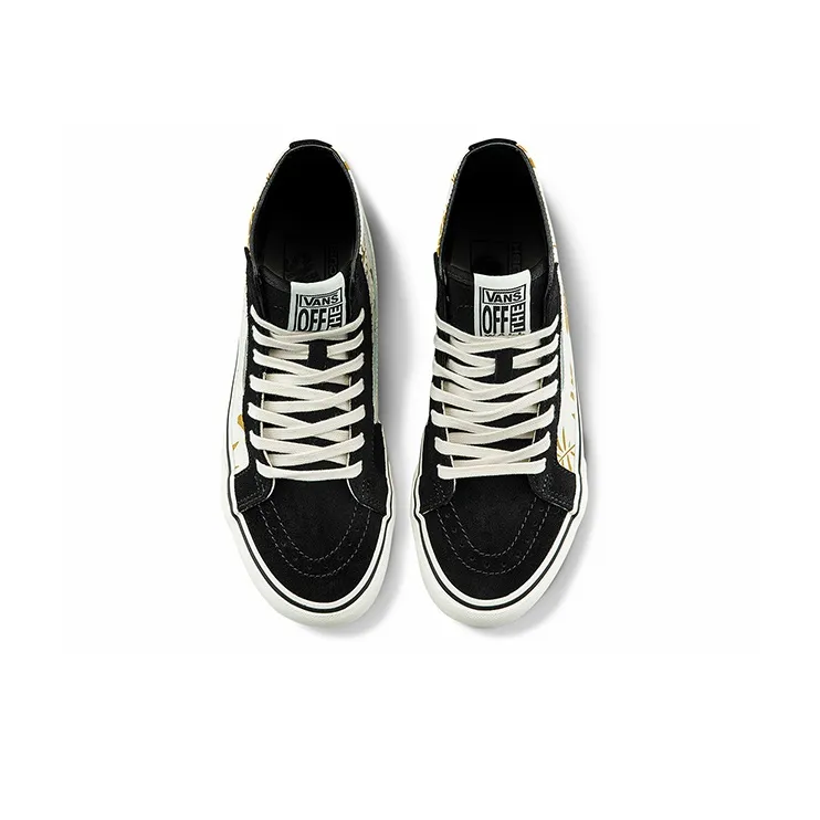 Vans SK8 Hi Shoes Black/White-3