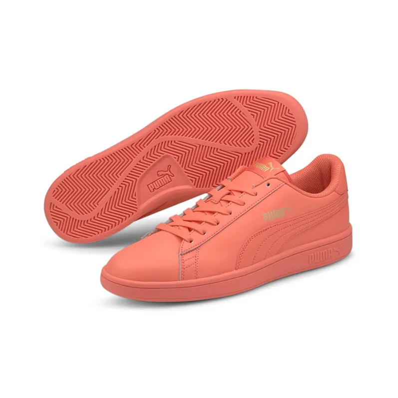 PUMA Smash V2 Anti-Slip Wear-Resistant Low-Top Skateboard Shoes Men's Orange-2