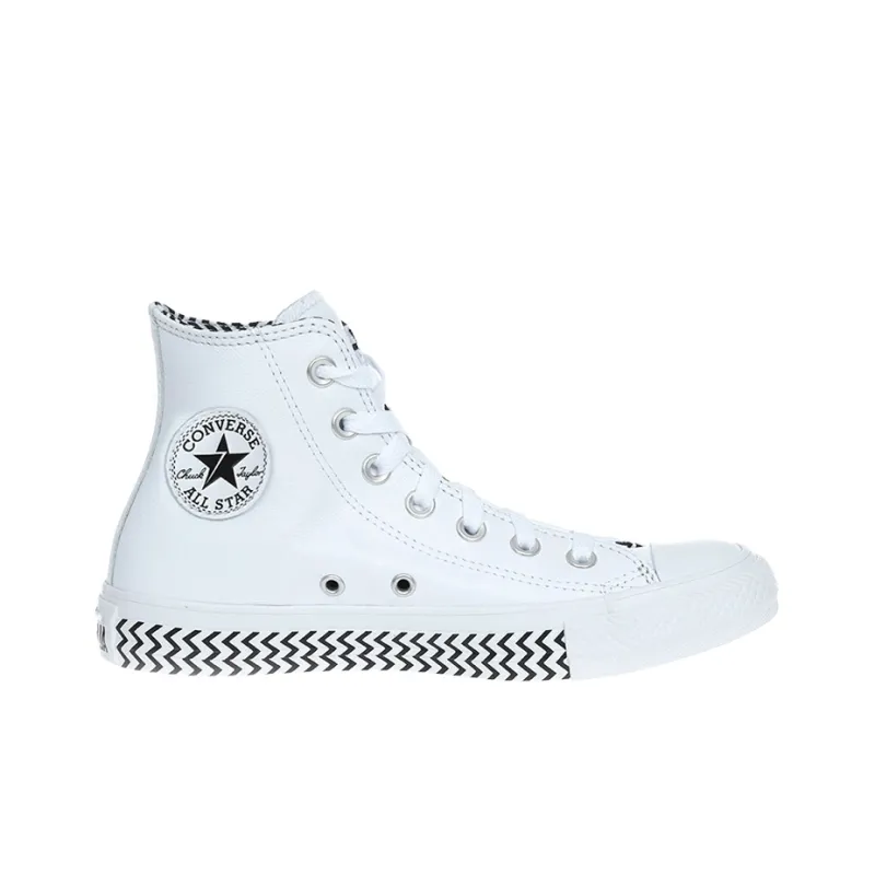 Converse Ctas Hi White/Black Women's-1
