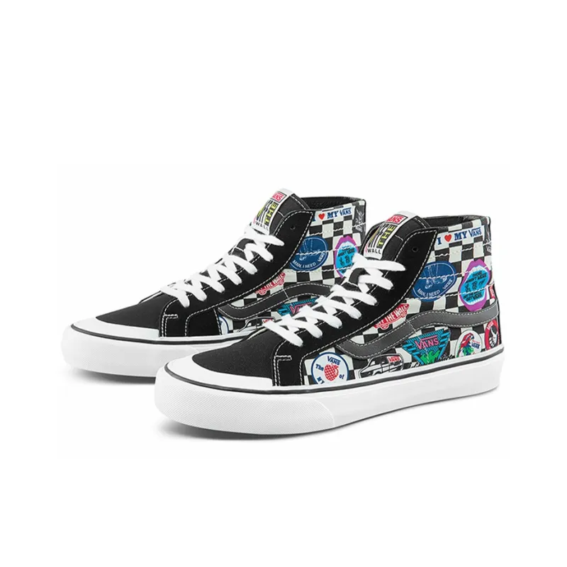 Vans SK8 HI Print Black Unisex-2