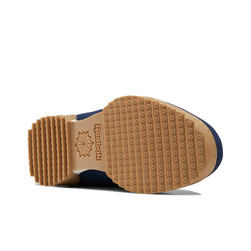 Reebok Workout Plus Ripple Boots Anti-Slip Wear-Resistant Cushioning Warm Mid-Top Skateboard Shoes Men's Navy Blue-4