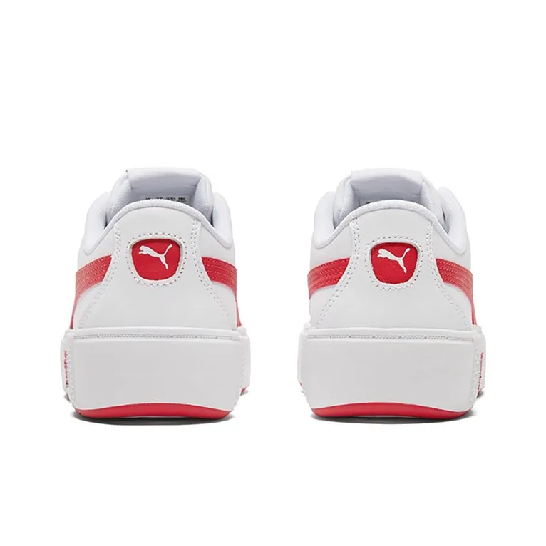 PUMA Smash Platform V2 'White Poppy Red' Women's-4
