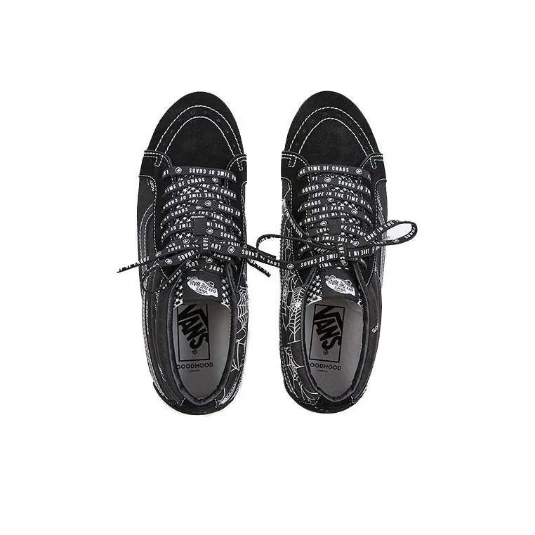 Vans Goodhood X Vault Og Sk8 Mid Lx Retro Sneakers 'Black White'-3