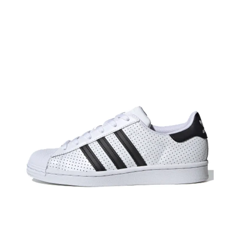 Superstar Women's Adidas Originals 'White Black Perforated' Women's-0