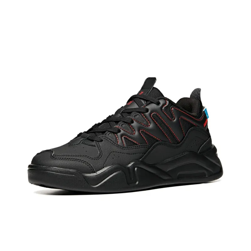Anta Life Collection Low Top Skateboard Shoes Men's Black Red-1