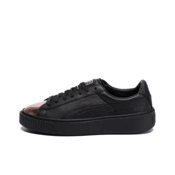 PUMA Basket Platform Metallic PUMA Black Rose Gold Women's