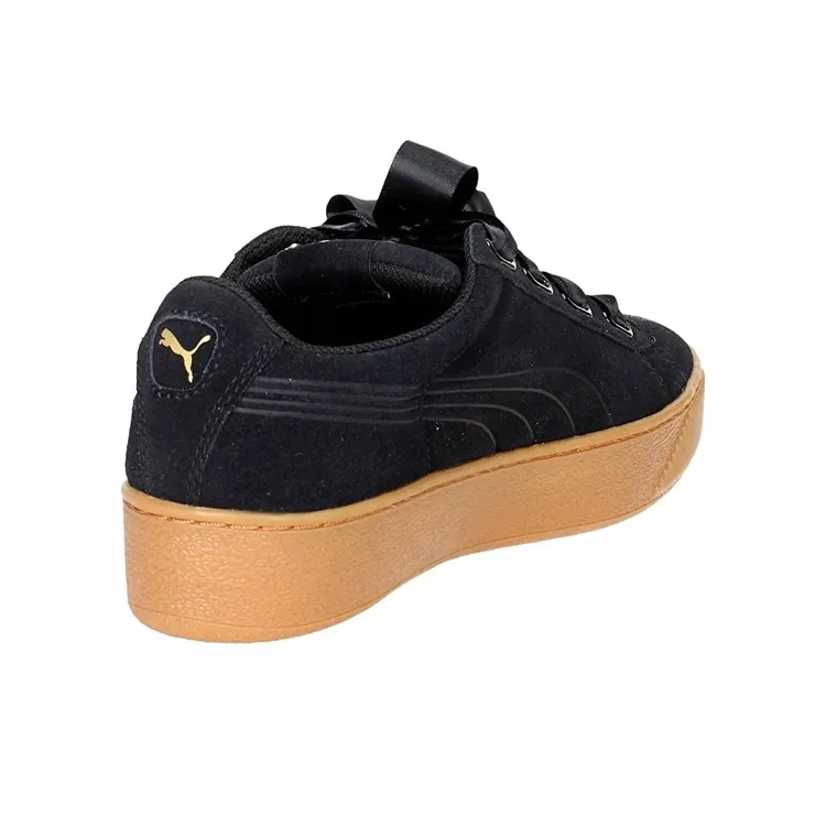 PUMA Vikky Platform Ribbon Black/Gum Women's-2