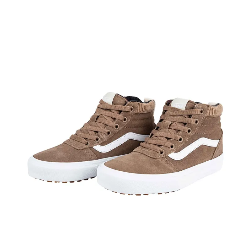 Vans Ward Hi Mte Cozy Breathable Casual Skateboarding Shoes Brown Women's-2