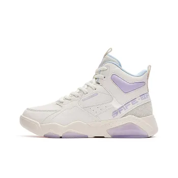 361° Touch Moon Warm Wear Resistant Slip Resistant High Top Skateboard Shoes Women's White Purple