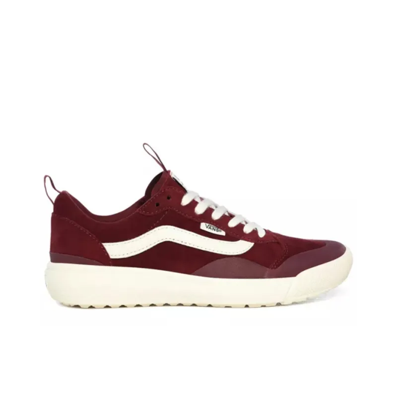 Vans UltraRange Suede Exo Se Anti-Slip Wear-Resistant Low-Top Skateboard Shoes Unisex Deep Red-1